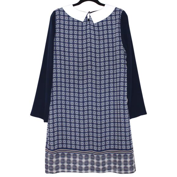 SETRMS Blue and White Floral Tunic Dress Large - Picture 2 of 2